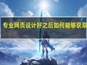 专业网页设计好之后如何能够获取流量