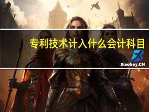专利技术计入什么会计科目