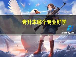 专升本哪个专业好学