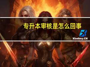 专升本审核是怎么回事