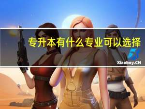 专升本有什么专业可以选择