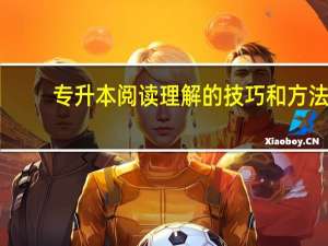 专升本阅读理解的技巧和方法