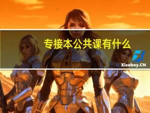专接本公共课有什么