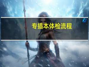 专插本体检流程