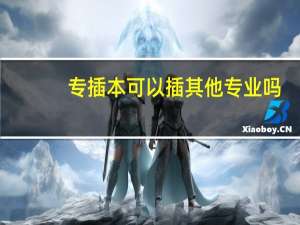 专插本可以插其他专业吗