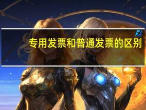专用发票和普通发票的区别
