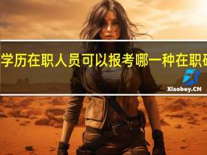 专科学历在职人员可以报考哪一种在职研究生项目