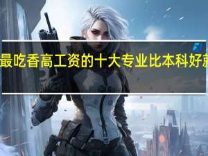 专科最吃香高工资的十大专业 比本科好就业的专业