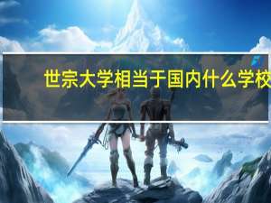 世宗大学相当于国内什么学校