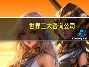 世界三大咨询公司