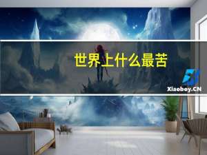 世界上什么最苦