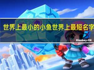 世界上最小的小鱼 世界上最短名字的人