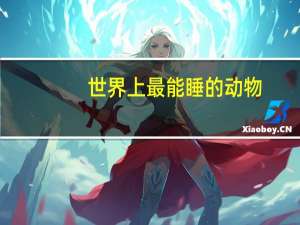 世界上最能睡的动物