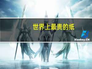 世界上最贵的纸