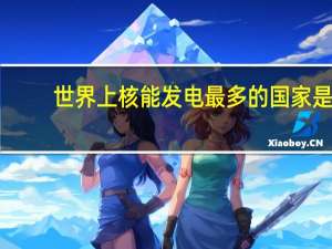 世界上核能发电最多的国家是
