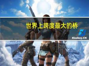 世界上跨度最大的桥