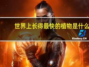 世界上长得最快的植物是什么