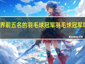 世界前五名的羽毛球冠军 羽毛球冠军叫什么丹
