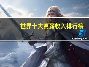世界十大高薪收入排行榜