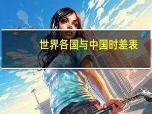 世界各国与中国时差表