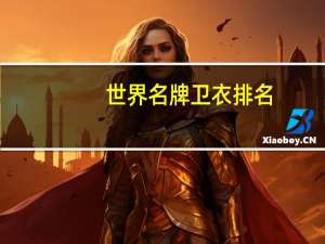 世界名牌卫衣排名
