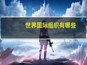 世界国际组织有哪些