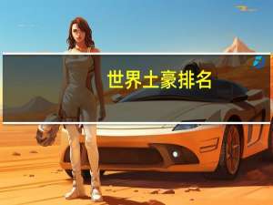 世界土豪排名