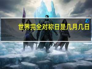 世界完全对称日是几月几日