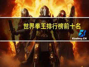 世界拳王排行榜前十名