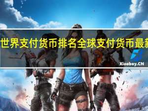 世界支付货币排名 全球支付货币最新排名