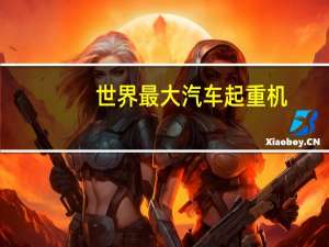 世界最大汽车起重机