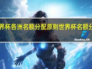 世界杯各洲名额分配原则 世界杯名额分配2022