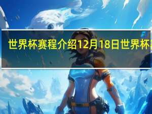 世界杯赛程介绍 12月18日世界杯赛程