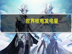 世界核电发电量