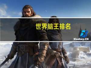 世界脑王排名