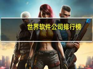 世界软件公司排行榜