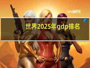 世界2025年gdp排名