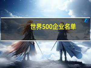 世界500企业名单