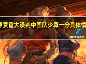 世锦赛重大误判中国队少算一分 具体情况是什么