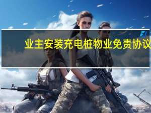 业主安装充电桩物业免责协议