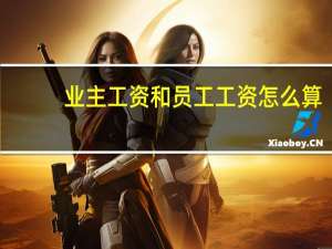 业主工资和员工工资怎么算