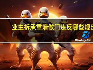 业主拆承重墙做门违反哪些规定