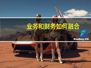 业务和财务如何融合