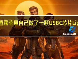 业界人士透露苹果自己做了一颗USBC芯片Lightnig的界面IC