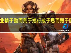 业精于勤而荒于嬉行成于思而毁于随拼音