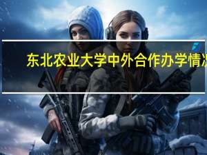 东北农业大学中外合作办学情况
