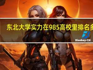 东北大学实力在985高校里排名多少