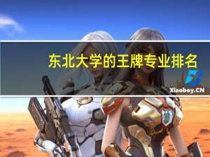 东北大学的王牌专业排名