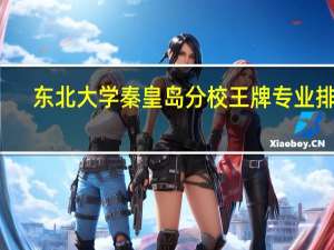东北大学秦皇岛分校王牌专业排名