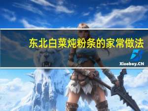 东北白菜炖粉条的家常做法（白菜炖粉条的家常做法）